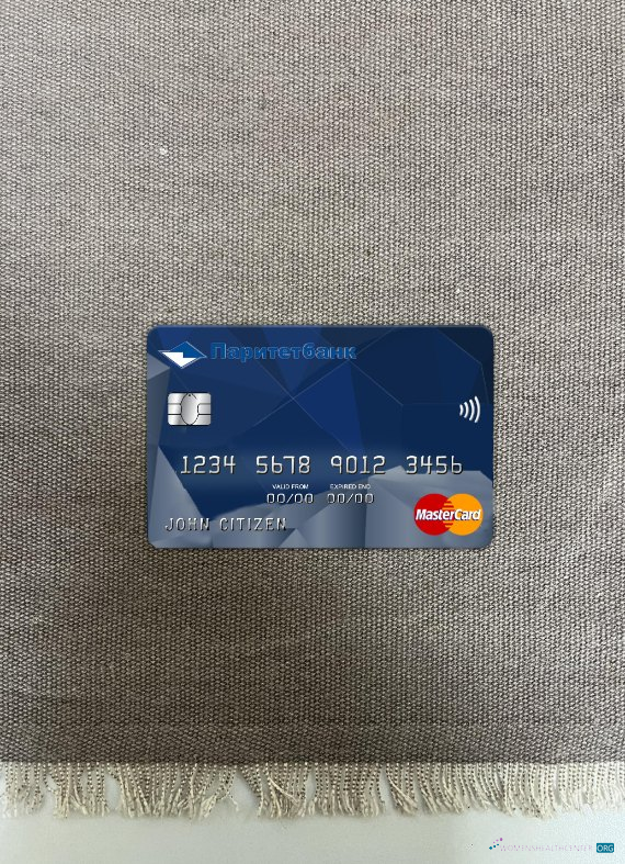 Download Belarus Paritet bank mastercard photolook front Photoshop template